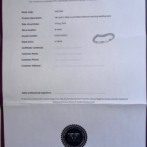 Engagement and wedding band set - Picture 6 of 7